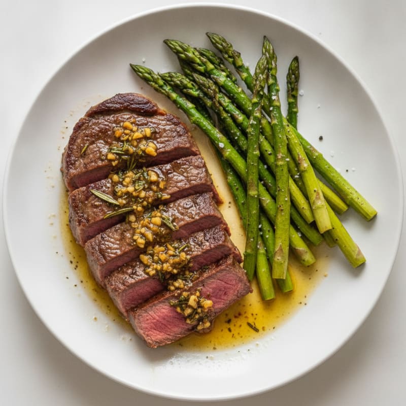Pan-Seared Steak with Garlic Butter