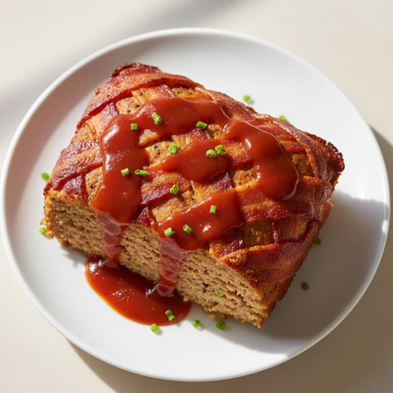 Smoky BBQ Bacon-Wrapped Meatloaf