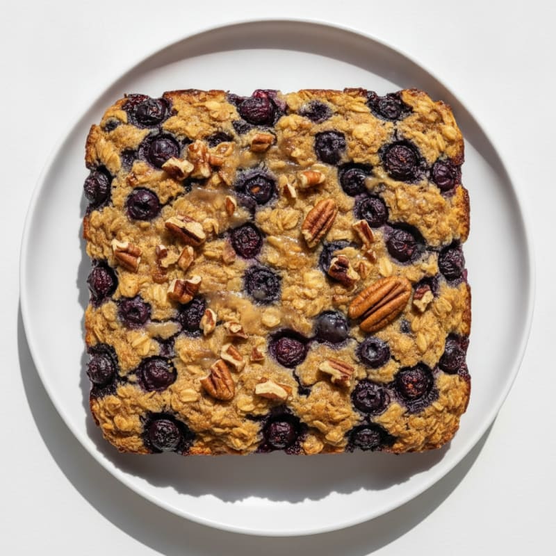 Blueberry Pecan Baked Oatmeal