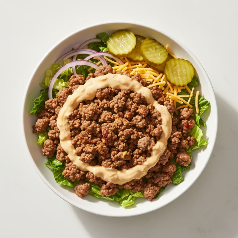 Creamy Big Mac Beef Bowl