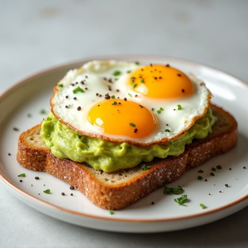 Creamy Avocado Toast with Jammy Eggs