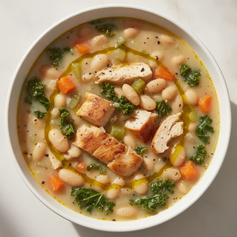 Hearty Tuscan White Bean Soup