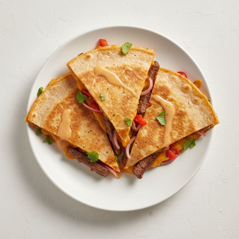Crispy Chili-Lime Steak Quesadillas