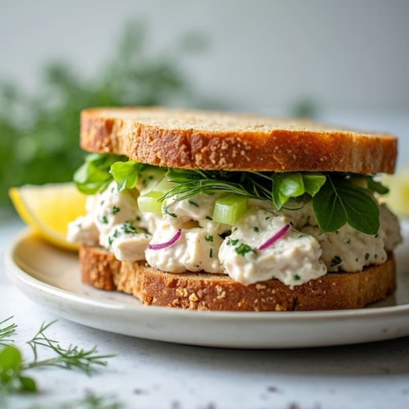 Creamy Dill Chicken Salad Sandwich