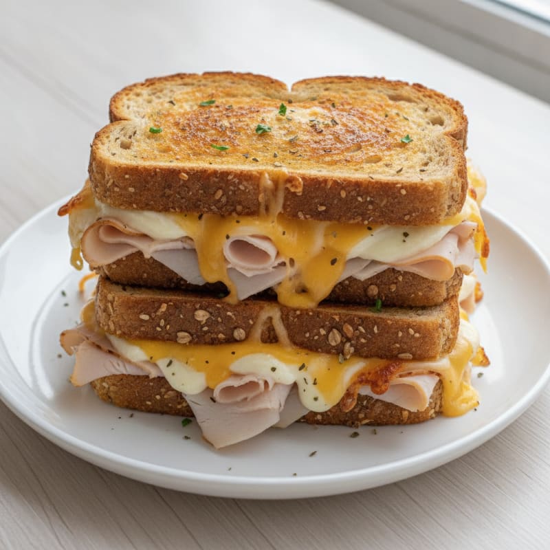 Ultimate Triple-Decker Grilled Cheese