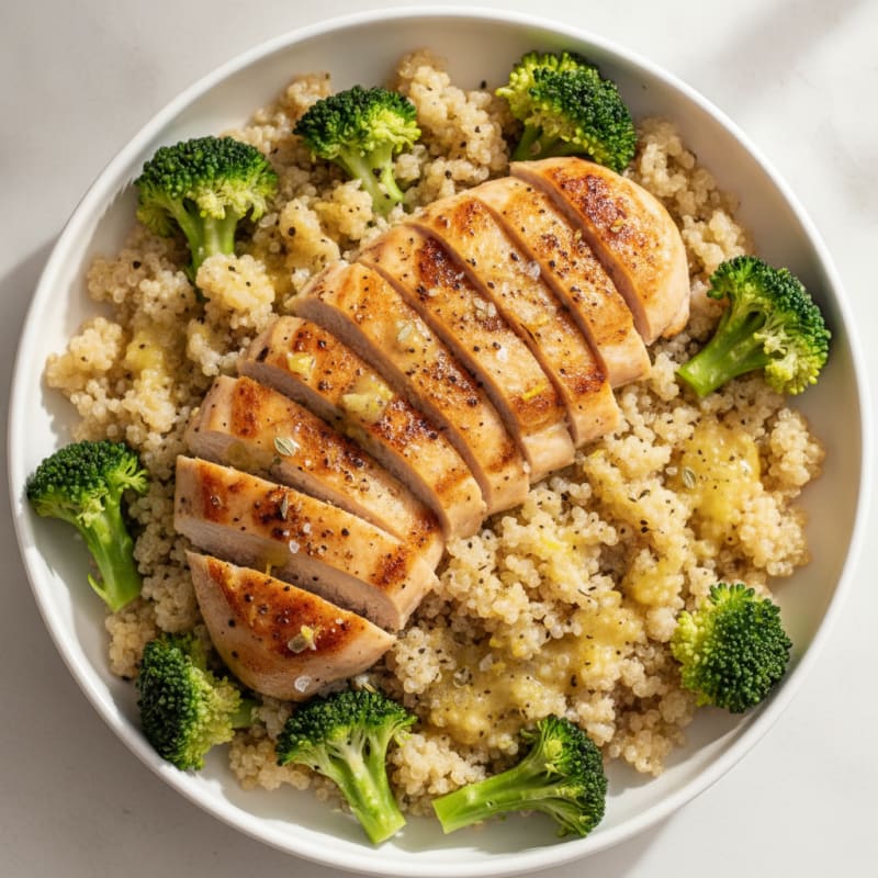 Lemon Herb Chicken and Quinoa Bowl