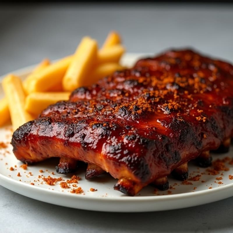Tender Smoked BBQ Ribs with Sweet-Spicy Rub