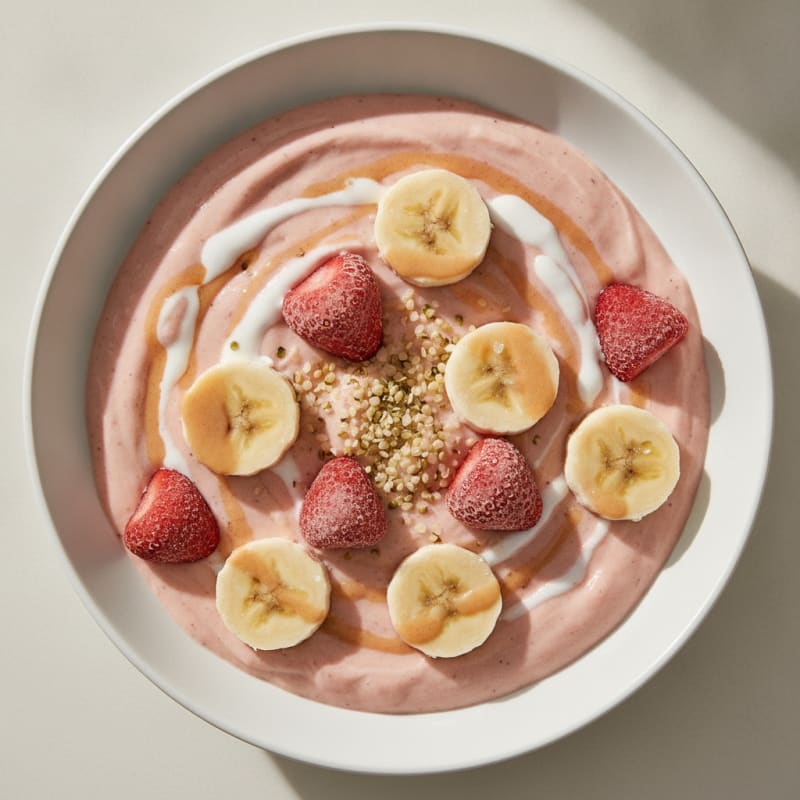 Strawberry Banana Coconut Milk Smoothie