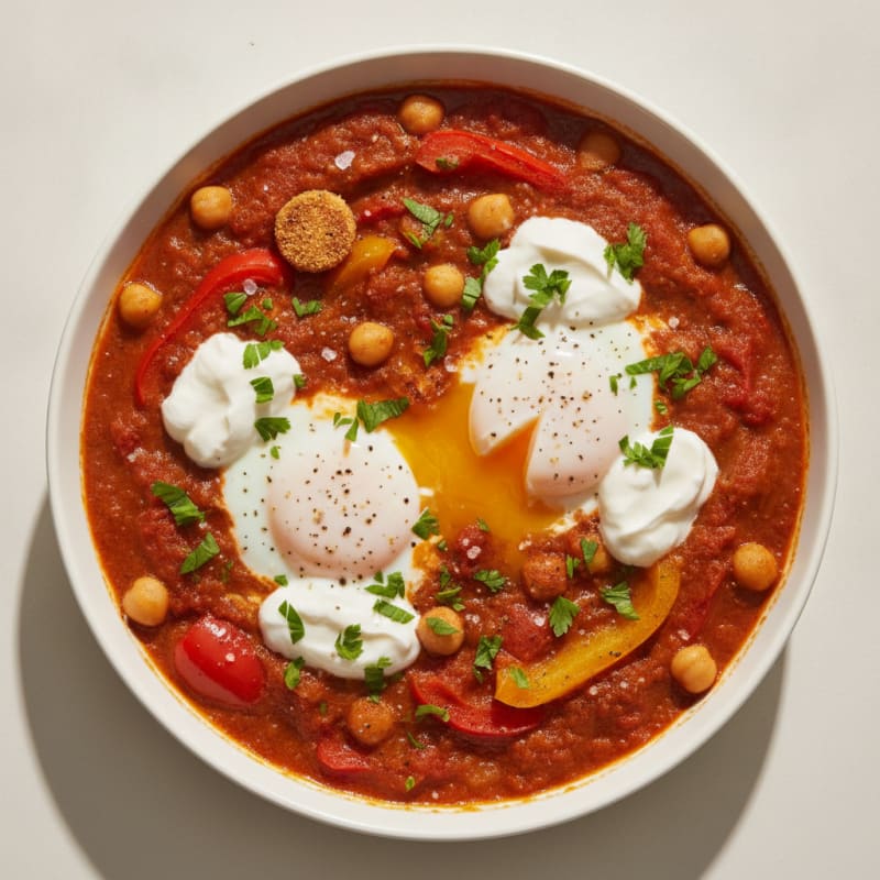 Spiced Tomato and Poached Egg Shakshuka