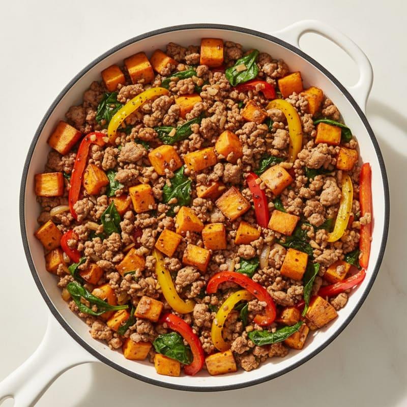 Ground Turkey Sweet Potato Skillet