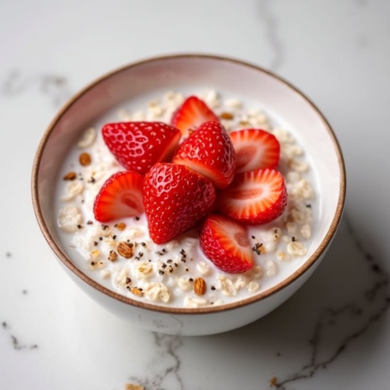 Creamy Strawberry Overnight Oats