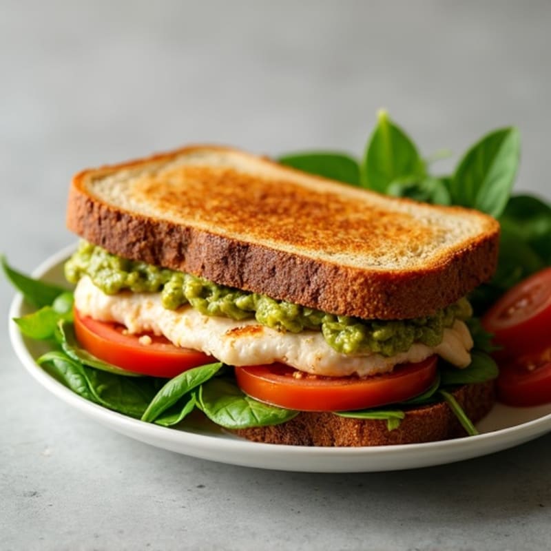 Fresh Grilled Chicken Pesto Sandwich