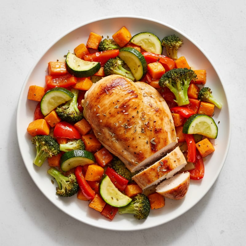Roasted Chicken and Vegetable Medley