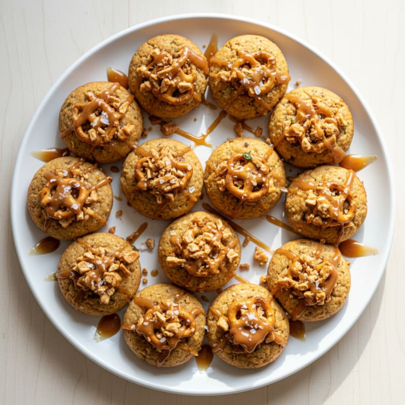 Crispy Salted Caramel Pretzel Bites