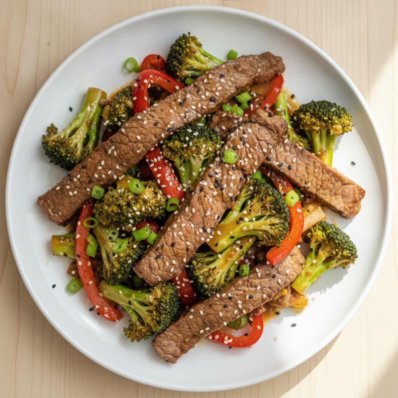 Sesame Beef Stir-Fry with Broccoli