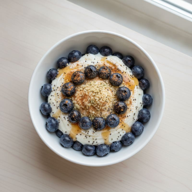 Blueberry Hemp Seed Breakfast Parfait