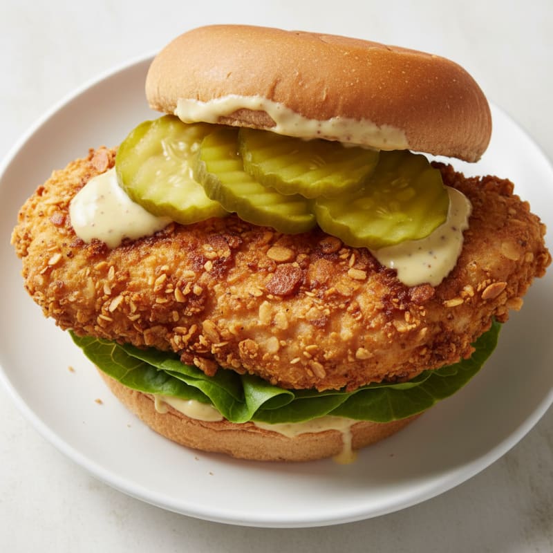 Buttermilk Fried Chicken Sandwich with Pickles
