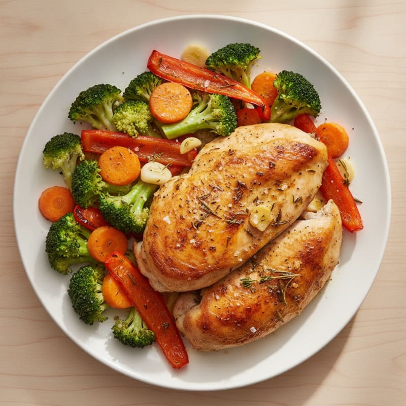 Garlic Herb Roasted Chicken with Vegetables