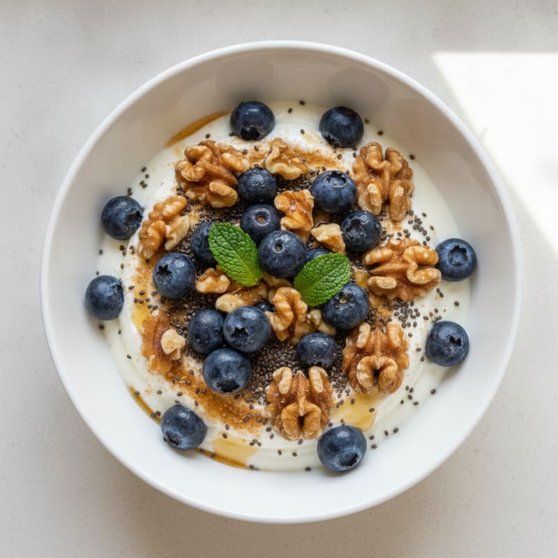 Creamy Protein Nut and Fruit Parfait