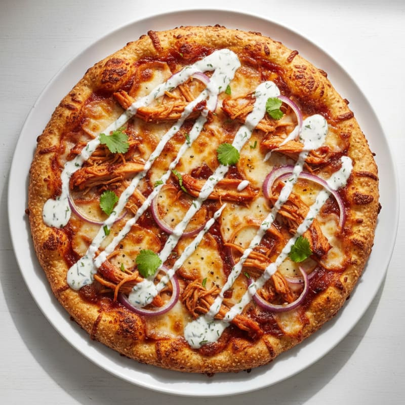 Crispy BBQ Ranch Chicken Pizza