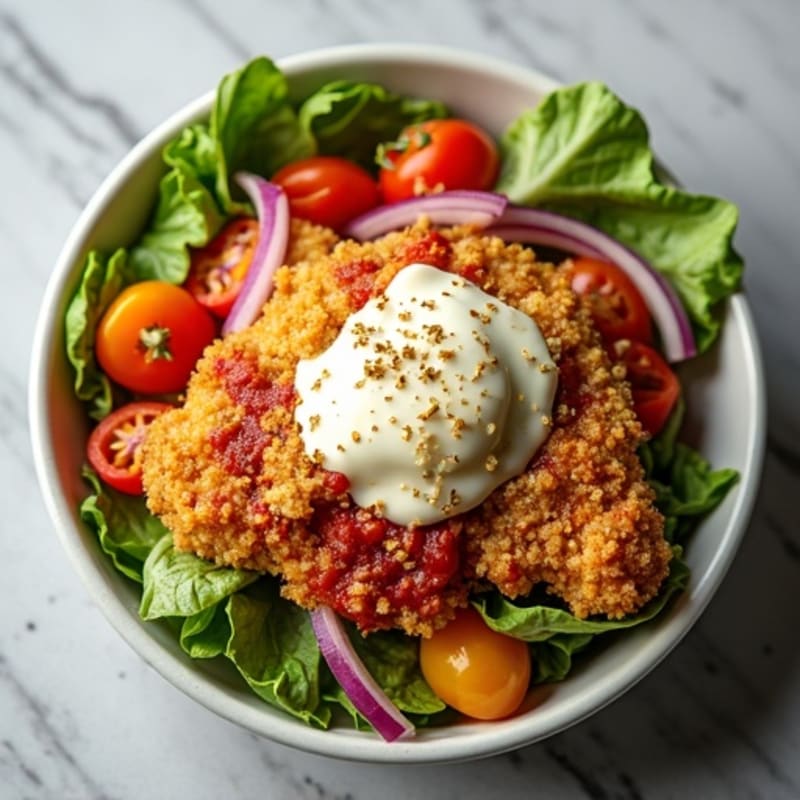 Crispy Chicken Pizza Bowl