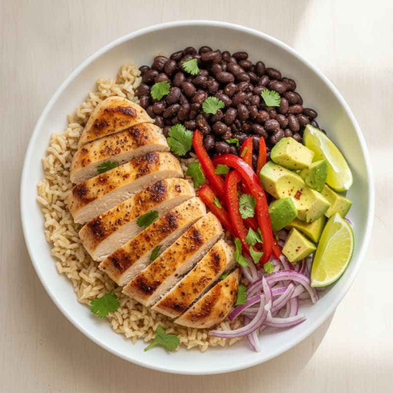 Chicken Taco Rice Bowl