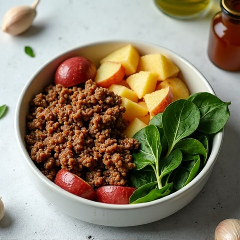 Savory Ground Beef and Crispy Potato Skillet
