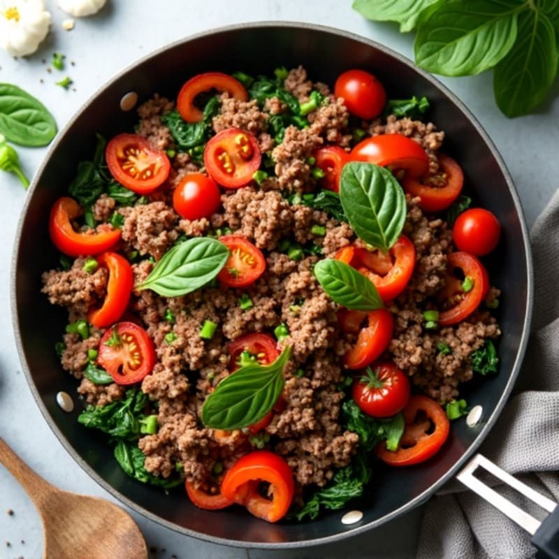 Savory Ground Beef Skillet with Fresh Vegetables