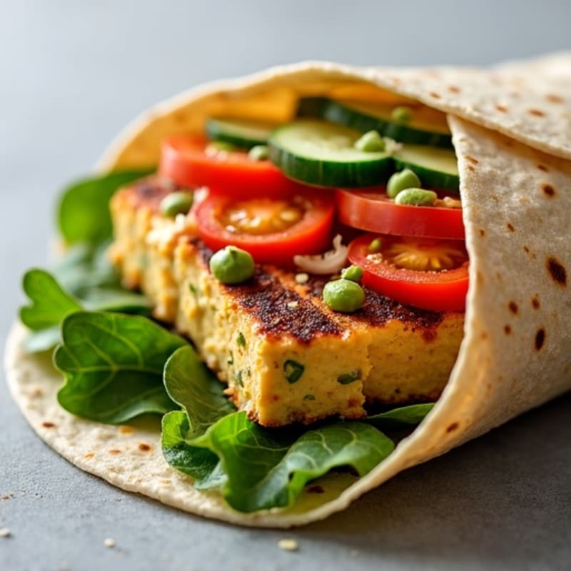 Fresh Veggie Hummus Wrap