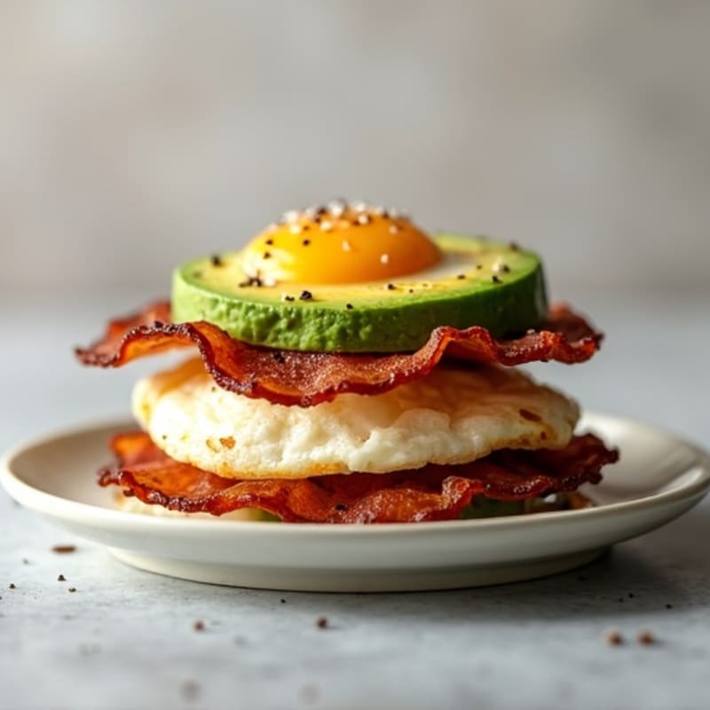 Crispy Turkey Bacon and Avocado Stack