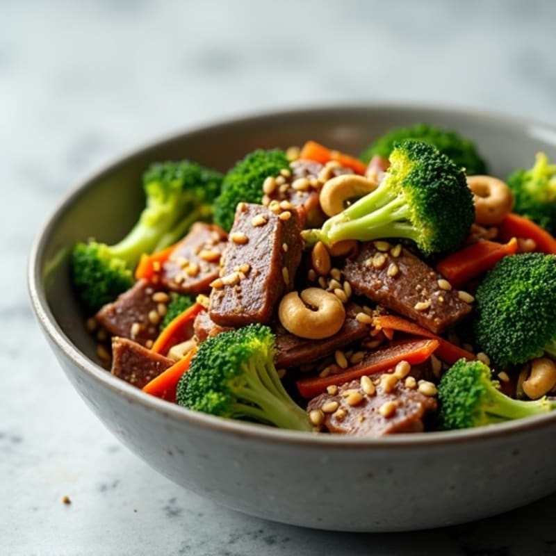 Healthy Garlic Ginger Beef and Broccoli Stir-Fry