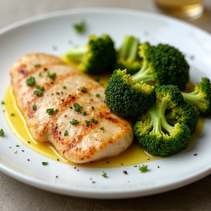Lemon Garlic Chicken with Roasted Broccoli