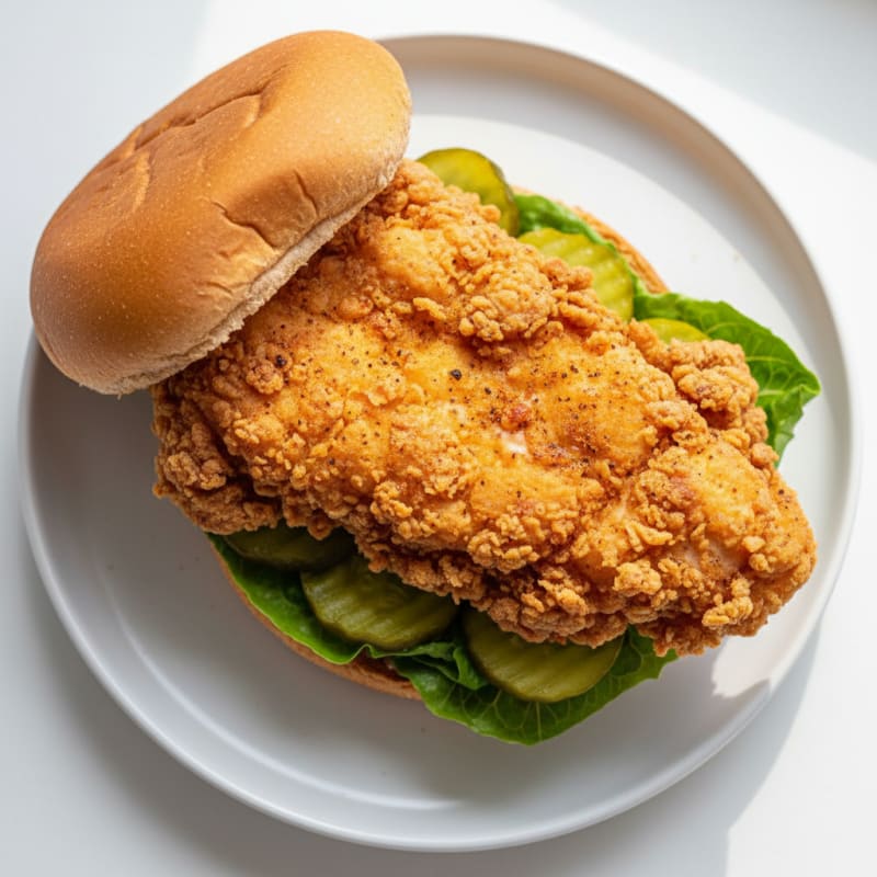 Buttermilk Fried Chicken Sandwich with Pickles