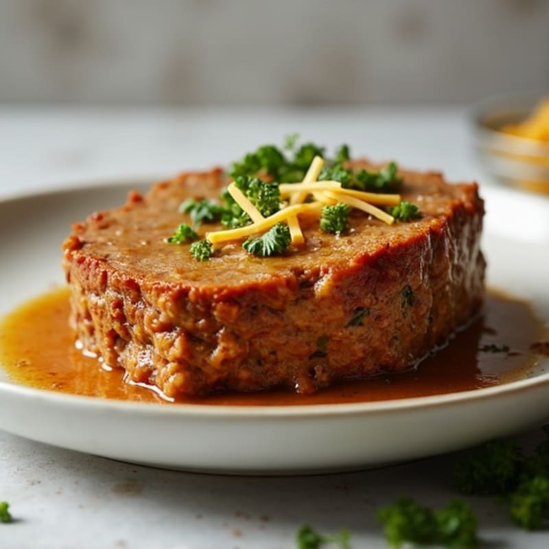 Healthy Lean Meatloaf with Savory Gravy