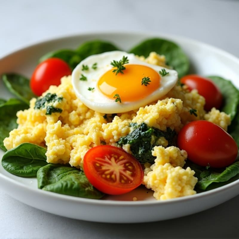 Savory Egg and Cottage Cheese Protein Scramble