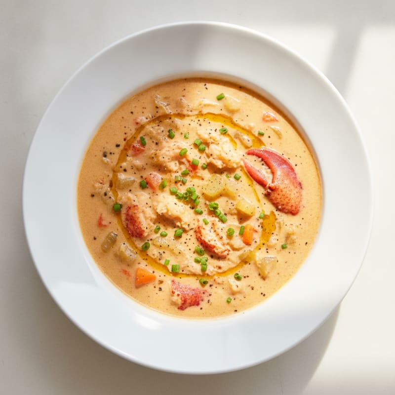 Rich Lobster Bisque with Sherry