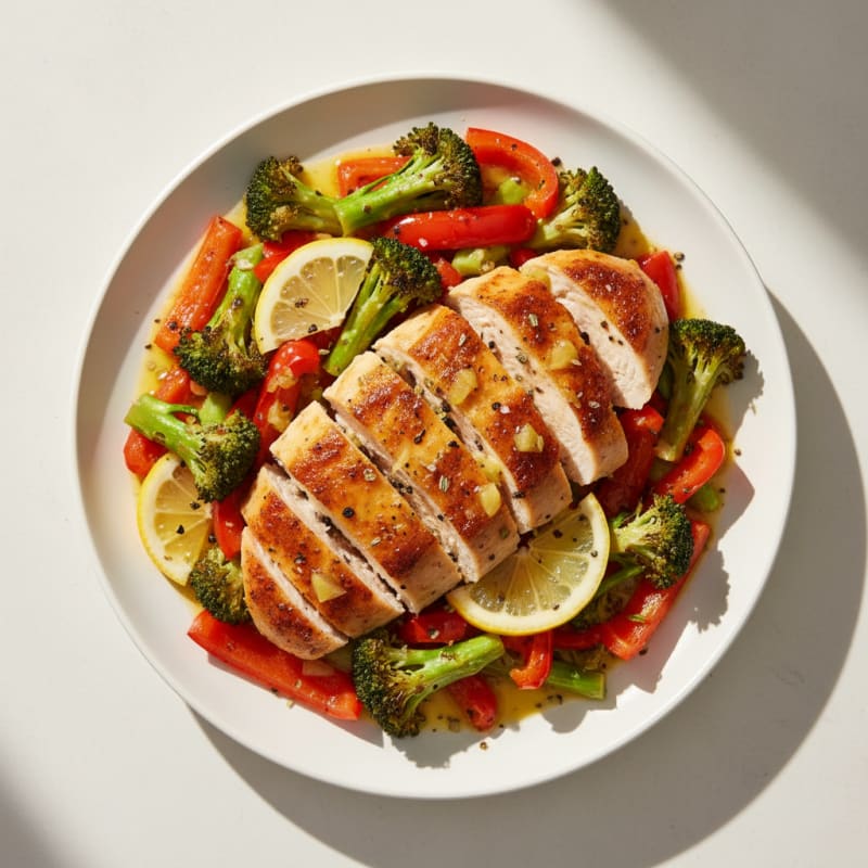 Lemon Herb Roasted Chicken and Veggies
