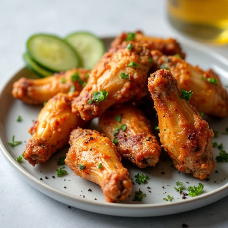 Crispy Baked Garlic-Herb Wings