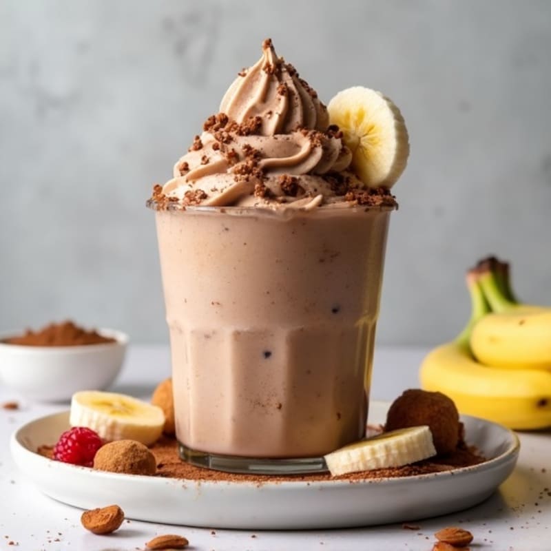 Protein-Packed Chocolate Almond Nice Cream