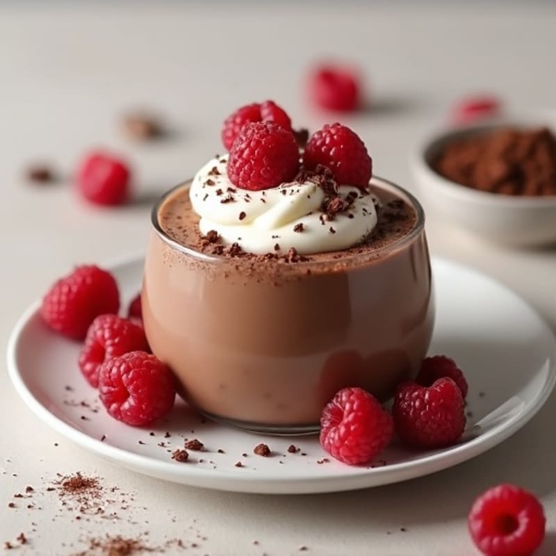 Silky Chocolate Protein Pudding with Greek Yogurt