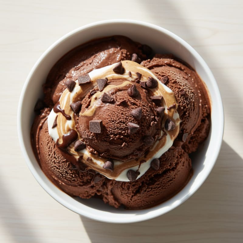 High-Protein Chocolate Ice Cream with Collagen Peptides