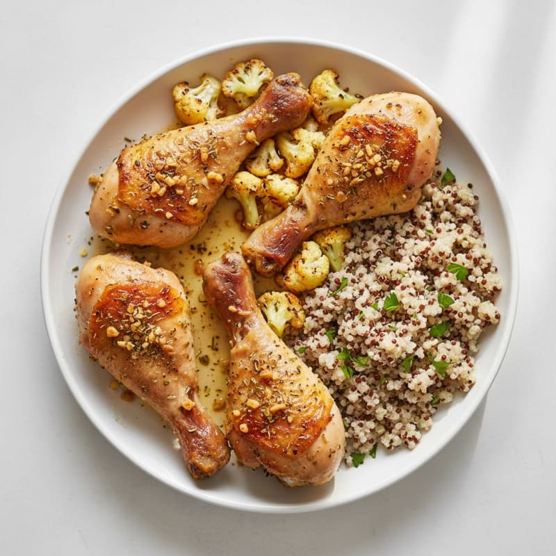 Garlic Herb Baked Chicken Legs