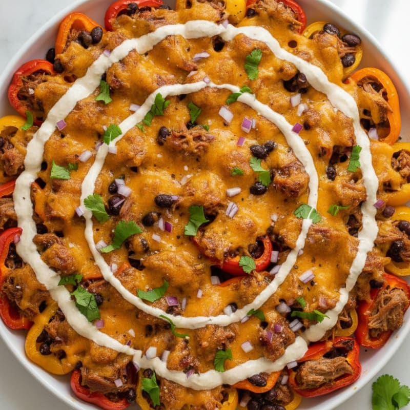 Pulled Pork Nachos with Chipotle Crema