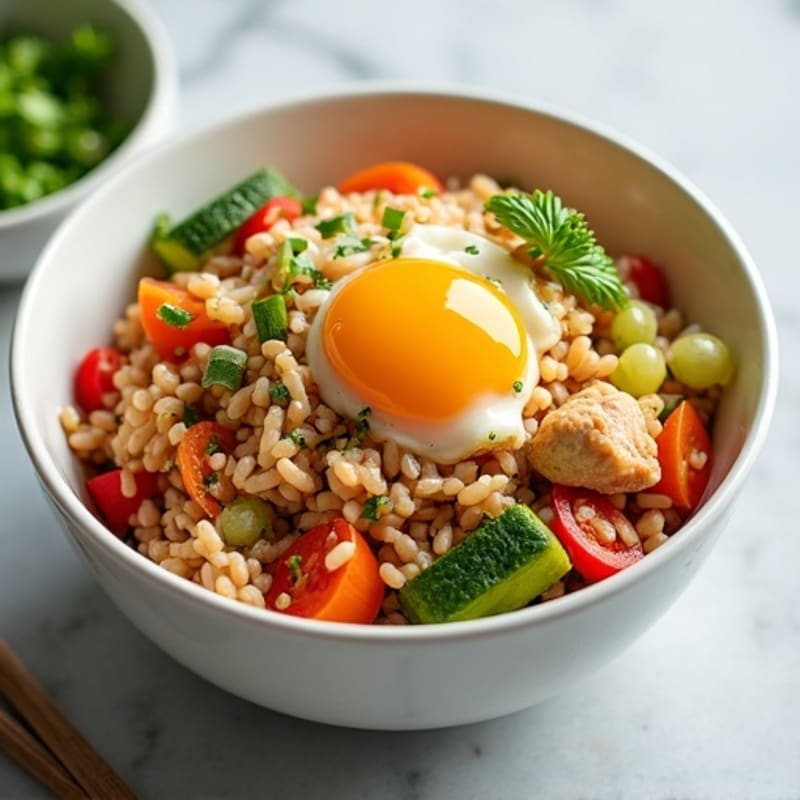 Lean Chicken Fried Rice with Crisp Vegetables