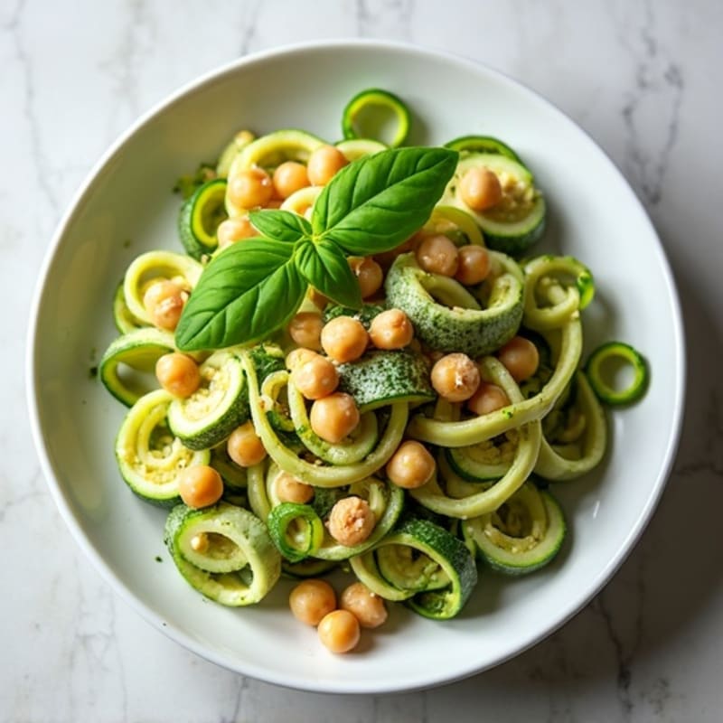 Creamy Vegan Pesto Zoodles