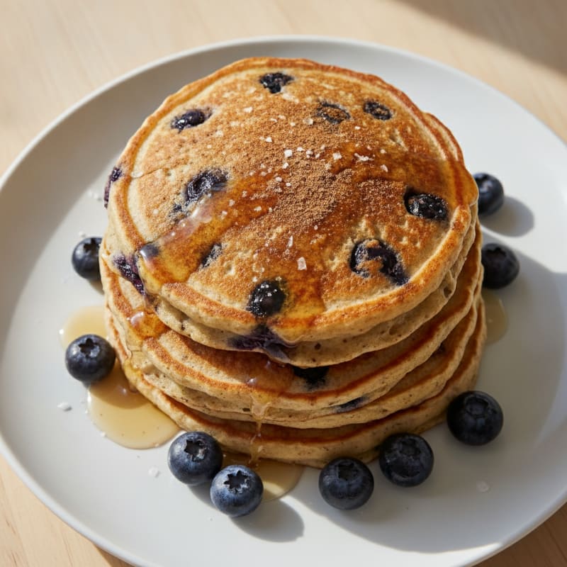 Blueberry Oatmeal Pancakes