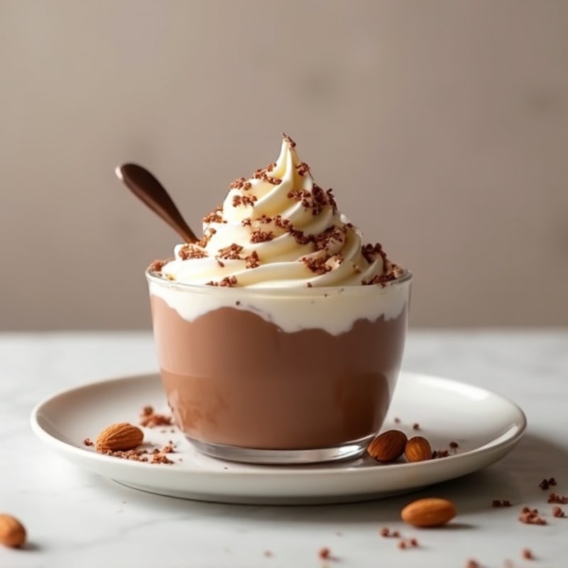 Creamy Chocolate Protein Yogurt with Almond Butter Swirl