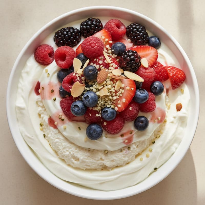 Creamy Greek Yogurt Protein Parfait with Mixed Berries