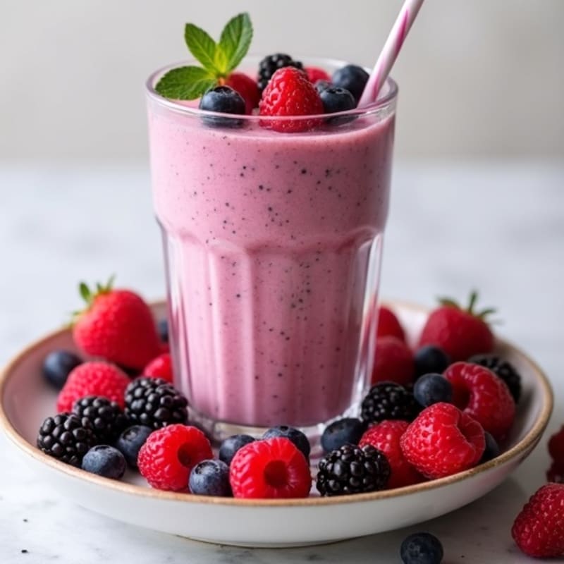 Triple Berry Protein Power Smoothie