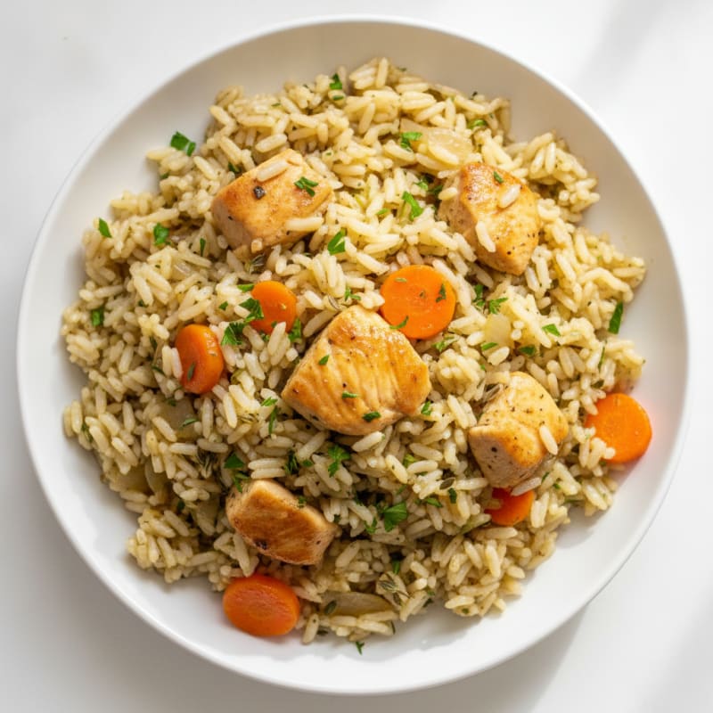 Savory Herb Chicken Rice Pilaf